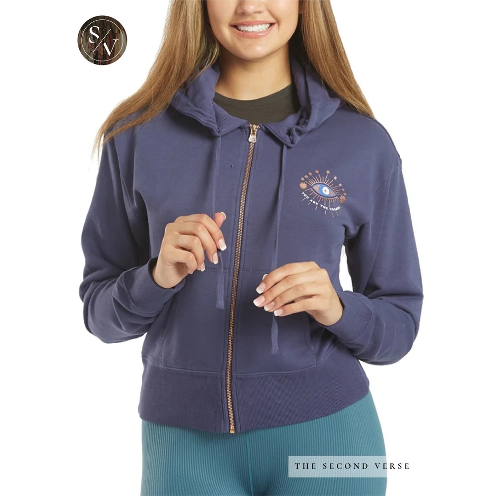 Spiritual Gangster Cosmos Talullah Zip HoodieZip‎ Up Hoodie Blue XS